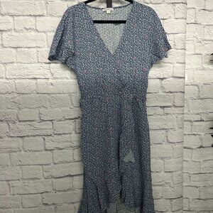 J. Crew Blue Floral Dress